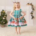 thumbnail image 2 of EIMELI Bébé Enfants Petite Fille Noël Santa Partie Robe Formelle Concours Princesse Demoiselle d'Honneur Soirée Mini Robe, 2 of 6