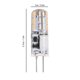 thumbnail image 2 of G4 24LED Light Bulb 2W 200LM Bi Pin Light Non Dimmable for Chandelier AC DC 12V(Warm White 2700K-3100K ), 2 of 4