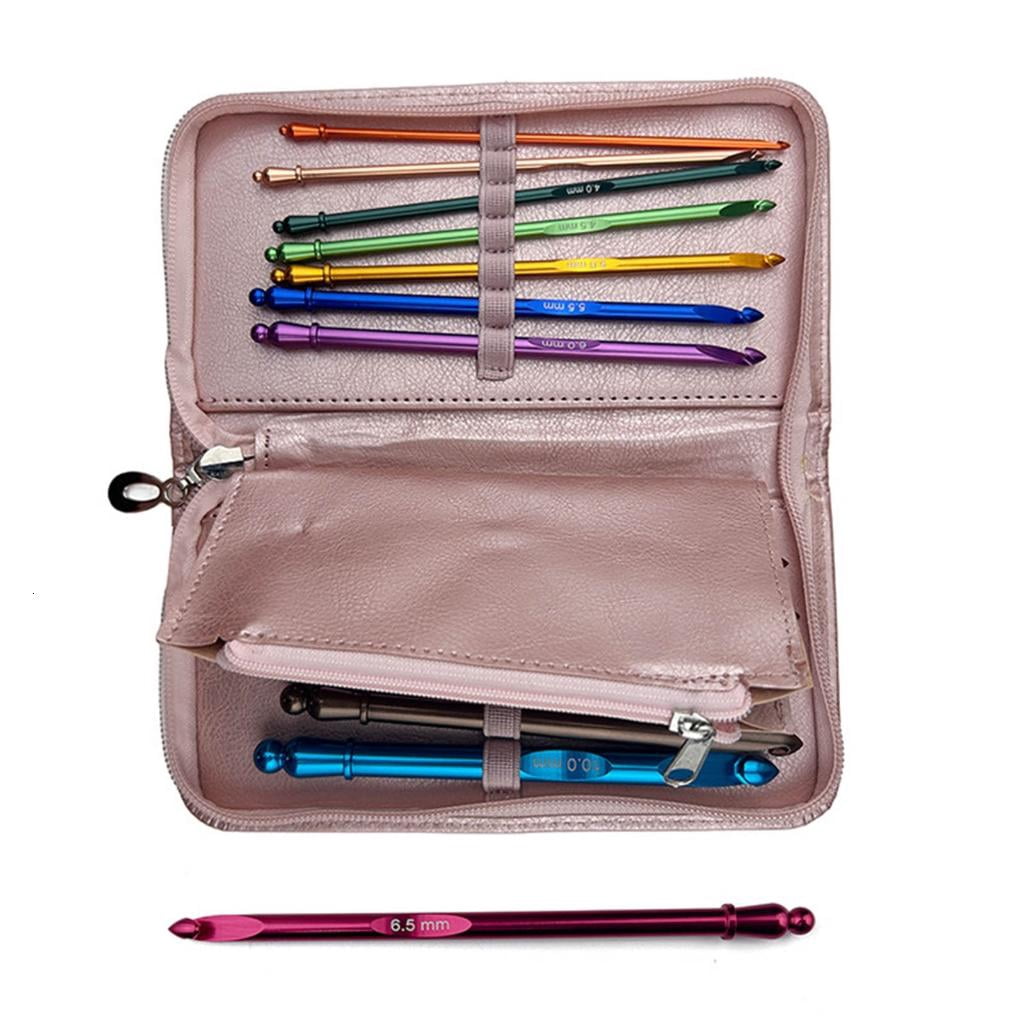 12 Pcs 3.0mm-10.0mm Crochet Needle Set Ergonomical Crochet Hook with Case Knitting Needle Crochet Supplies for Craft