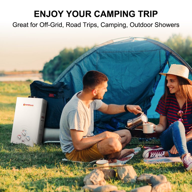 Camplux BW211 Propane Gas Outdoor Portable Tankless Water Heater -  Walmart.com