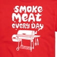 thumbnail image 3 of Instant Message - Smoke Meat Every Day - Men's Short Sleeve Graphic T-Shirt, 3 of 6