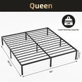 thumbnail image 6 of EDX 12 Inch Metal Platform Bed Frame with Steel Slats, No Box Spring Needed, Noise Free, Easy Assembly, Queen, 6 of 8