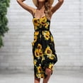thumbnail image 2 of Ladies Bodycon Midi Dress Backless Sexy Tunic Dress Single Breasted Daily Outfit, 2 of 9