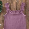 thumbnail image 5 of Kiapeise Baby Sleeveless Sling Jumpsuit Ruffle Elastic Knitted Rib Romper, 5 of 6