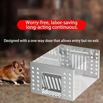 ACDANC Indoor Electronic Mouse and Rat Trap Humane Rat Trap Live Chipmunk Cage Trap For Indoor And Outdoor Small Rodent Animal Mouse Vole Chipmunk Hamsters Live Cage Catch And Release