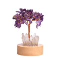 thumbnail image 3 of Lámpara de noche con forma de árbol de la fortuna de citrino morado natural, columna de cristal blanco, lámpara de noche de un solo cristal, decoración de moda para bricolaje, 3 of 4