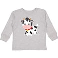 thumbnail image 3 of Inktastic Cute Cow, Baby Cow, Little Cow, Farm Animal Boys or Girls Long Sleeve Toddler T-Shirt, 3 of 5