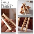 thumbnail image 3 of LIFKOME 1Pcs Mini Ladder Decor for Tiny Houses with Wood Material and Ladder Shape for DIY Projects, 3 of 8