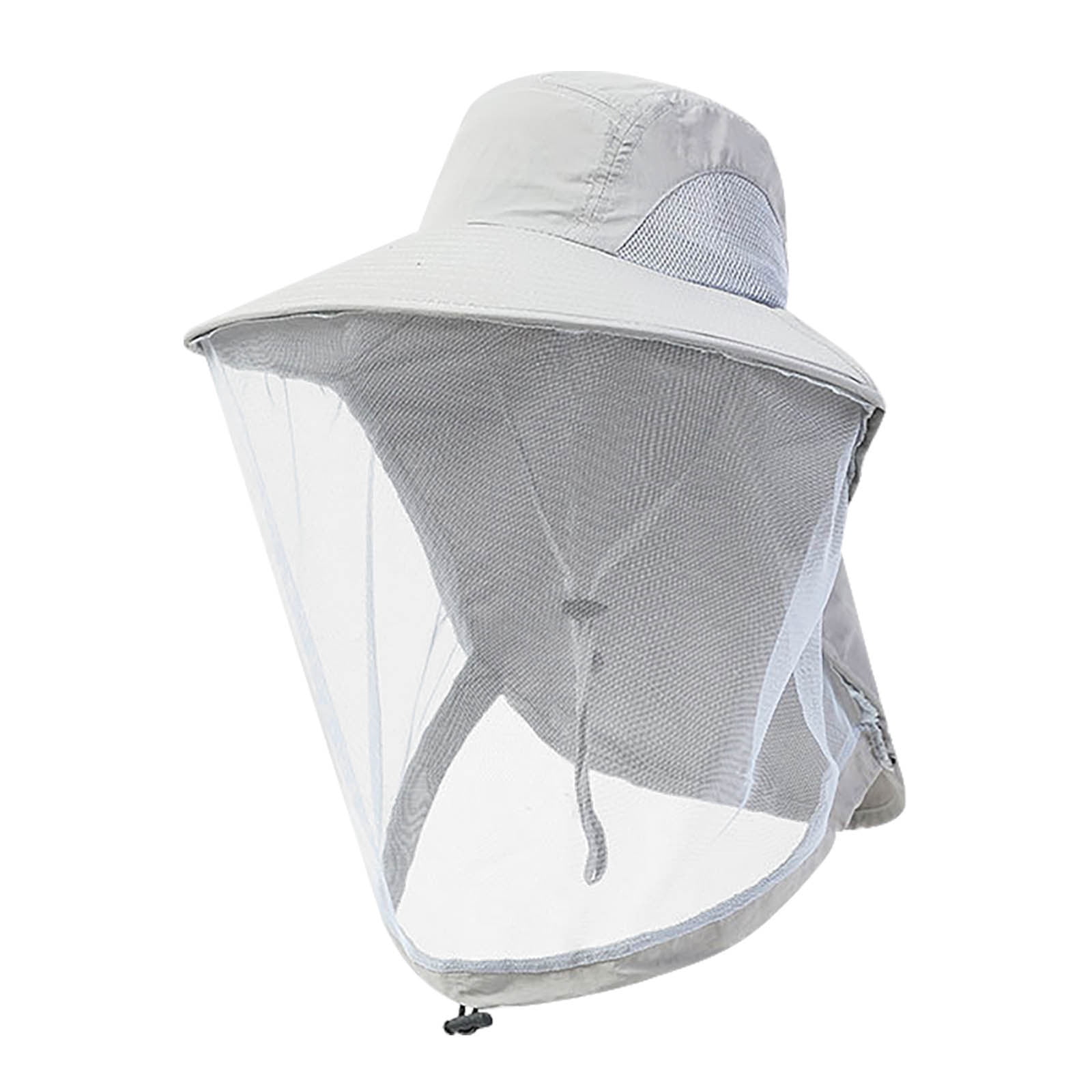 Cadorn 1 PCS Head Net Hat Bee Keeping Hat GL017 Gray, Breathable Mesh Insect Protection Cap for Outdoor Activities, Beekeeping, Gardening, Camping, Hiking Accessories