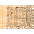 thumbnail image 1 of Ahgly Company Indoor Rectangle Abstract Orange Modern Area Rugs, 7' x 10', 1 of 4