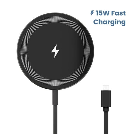 Wireless Charger Magnetic Charging Pad for iPhone Phone Charger Compatible with iPhone 17 16 15 14 13 12 Series USB C Charger Portable for AirPods 4 3 2 Pro Black Wireless Charger Magnetic Charging Pad for iPhone Phone Charger Compatible with iPhone 17 16 15 14 13 12 Series USB C Charger Portable for AirPods 4 3 2 Pro Black