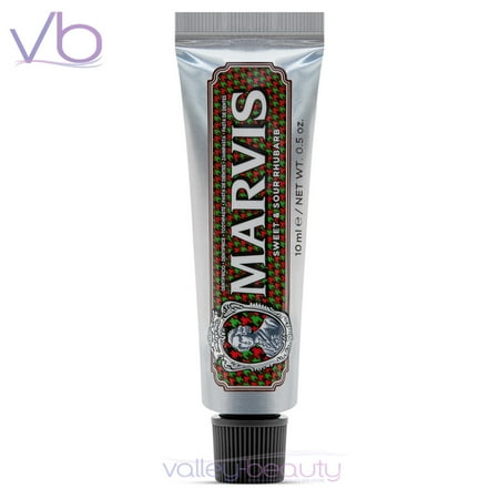 product image of Marvis Sweet & Sour Rhubarb | Toothpaste with "Sweet and Sour" Rhubarb Flavor, 10ml