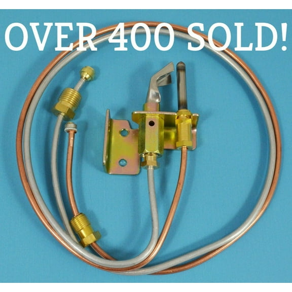 Water Heater Pilot Assembly includes pilot thermocouple and tubing propane LP