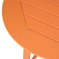 thumbnail image 6 of Costaelm Paradise Outdoor HDPE 35" Round Bar Height Patio Table, Orange, 6 of 9
