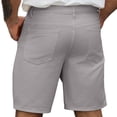 thumbnail image 4 of CIAKGIAF Mens Shorts Fashion Button Golf Shorts Men Zipper Thin with Pockets Straight Leg Cargo Gray for M, 4 of 5