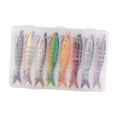 thumbnail image 2 of S SERENABLE Fishing Lures Men Family Gift Multi Jointed Swimbaits for Pike Catfish Trout 8pcs, 2 of 9