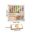 thumbnail image 3 of NAOJIE Magnetic 26 Alphabet & Basic Math Educational Toy with Wooden Board,Magnetic Stick,Fun Learning Cards Matching Games for Birthday Xmas Gift, 3 of 6