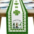 thumbnail image 6 of Nomeni Table Runner Clearance, St. Patricks's Day Table Flag Irish Day Lucky Straw Truck Pattern Insulated Stain Resistants Tablecloth Home Decor, 6 of 7