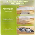 thumbnail image 4 of Recipientes de almacenamiento de alimentos TOPCHASE, 42 unidades, sin BPA, a prueba de fugas, 4 of 7