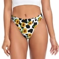 thumbnail image 1 of Fotbe Cute Cow Print Sunflower C Tanga Sin Costuras para Mujer con Estampado – Panties Invisibles, Transpirables y Cómodos para Uso Diario-Small, 1 of 6