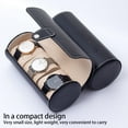 thumbnail image 1 of Watch Roll Case PU Leather Bracelet Watch Roll Travel Display Storage Pocket Jewelry Hand Chain Protection Show Organizer Box Men Women Black, 1 of 9