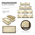 thumbnail image 2 of Set  de 4 Organizadores de Ropa Plegable Idea Nuova Organizador Beige para ropa, 2 of 10