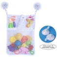thumbnail image 4 of Bath Toy Storage - Mesh Bathtub Toy Holder Basket, Kids Bath Toy Net, Bath Tub Toy Holder Bag, Toddler Shower Caddy Hanging Bucket Bin - Baby Bathroom Toy Organizer, 4 of 5