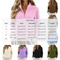 thumbnail image 3 of Maqroz Women's Quarter Zip Fleece Pullover Sweaters Long Sleeve Fuzzy Sherpa Tops Winter Warm Outerwear Jackets Clothes with Convenient Pockets, 3 of 7