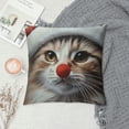 thumbnail image 2 of Orinice Cute Cat Graphic Decorative Cushion Throw Pillow Cover for Home Couch Living Room Bed Sofa 1PC 22x22in, 2 of 5