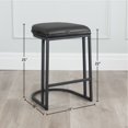 thumbnail image 2 of Dome Art Deco Faux Leather & Metal Counter Stool (Set of 2), 2 of 4