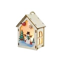 thumbnail image 1 of Billuyoard Casa de de Navidad, exquisito adorno de escritorio, lámpara de noche en forma de cabina, colgante luminoso en miniatura brillante Kits de decoración para fiestas Muñeco de nieve Billuyoard HA068046-02B, 1 of 6