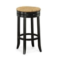thumbnail image 3 of Carolina Classics Irving 30" Swivel Rush Seat Bar Stool in Espresso, 3 of 4