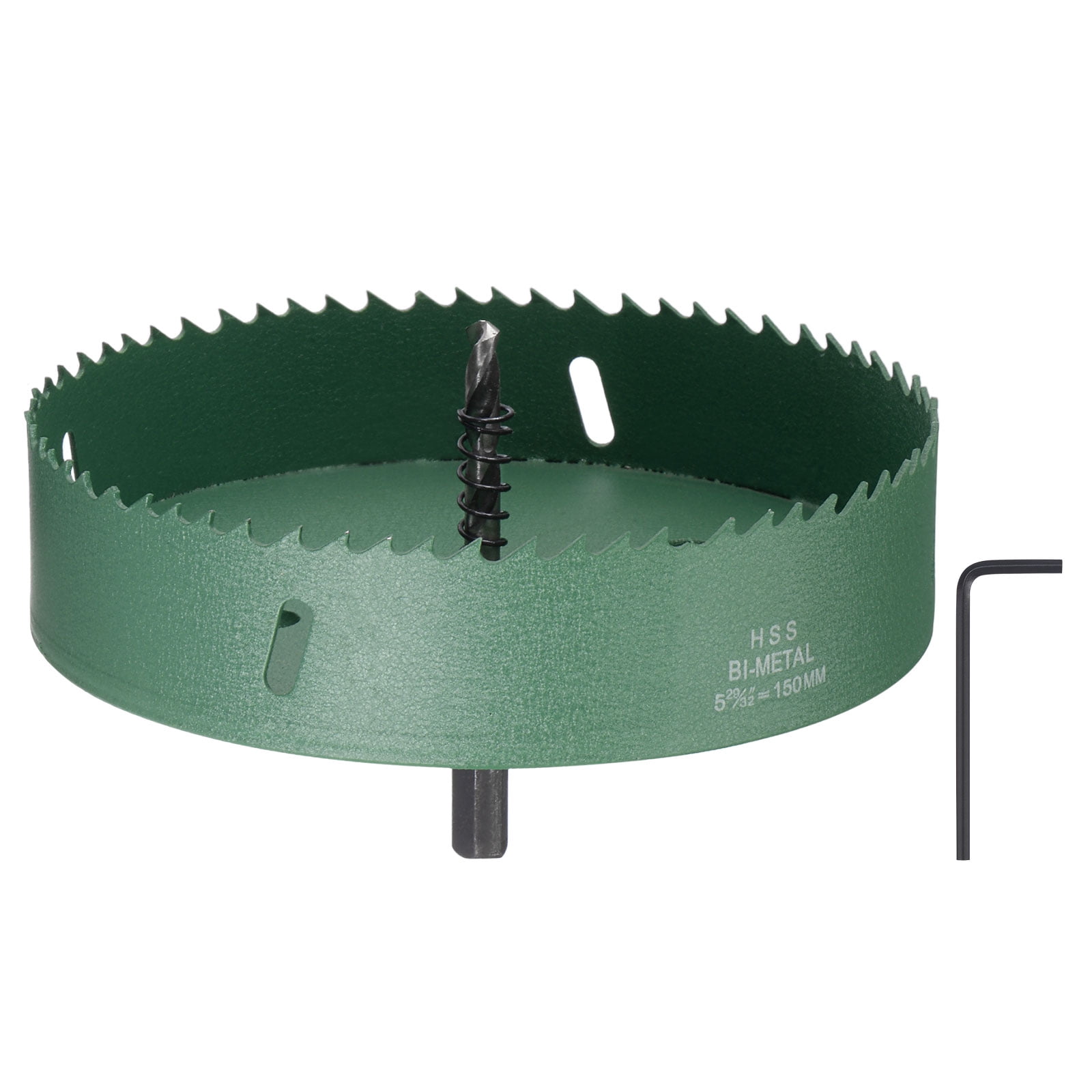 Uxcell 5-29/32 inch (150mm) Bi-Metal Hole Saw High Speed Steel Hole Cutter for Metal Wood PVC