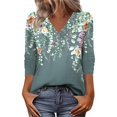 thumbnail image 2 of HLKJKLS Long Sleeve Shirts For Women Casual V Neck Long Sleeve Basic Tee Loose Fit Fall Trendy T Shirt Black S-3Xl, 2 of 6