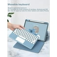 thumbnail image 5 of Magnetic iPad 10th Generation 2022 Keyboard Case with Touchpad Cute Color Keyboard Vertical Stand Movable Clear Back Case Detachable Keyboard, 5 of 8