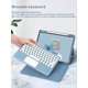 thumbnail image 5 of Funda Magnética para iPad 9ª 8ª 7ª Generación Air 3ª Gen Pro 10.5" Funda con Teclado Vertical con Panel Táctil Teclado de Color Lindo Cubierta Trasera Transparente Desmontable con Soporte para Lápiz, 5 of 8