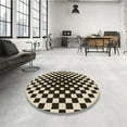 thumbnail image 4 of Ahgly Company Tapis d'Intérieur Lavable en Machine Carré Transitionnel Gris Minuit, 3 Pieds Carré, 4 of 7