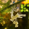 thumbnail image 4 of PPgejGEK Xmas Electroplating Jumping Deer Pendant Decoration Products Bells Xmas Tree Decorations Window Display Props Xmas Tree Ornament for Adorning the Fireplace Mantel During the Holidays, 4 of 7