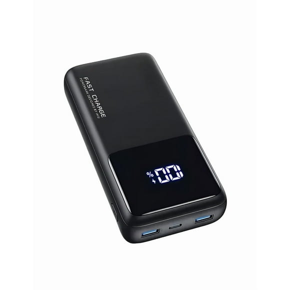 Batería Xtellar Portátil 26800mah, Pd22.5w carga super rápida,Pila Protatil de 3 Salidas Accesorios para celular Color Negro