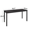 thumbnail image 6 of Wellynap 55.1" Black Computer Desk, Large Size Home Office Desk Table for Home Office Work, Study, and Gaming TechL Series, 6 of 6