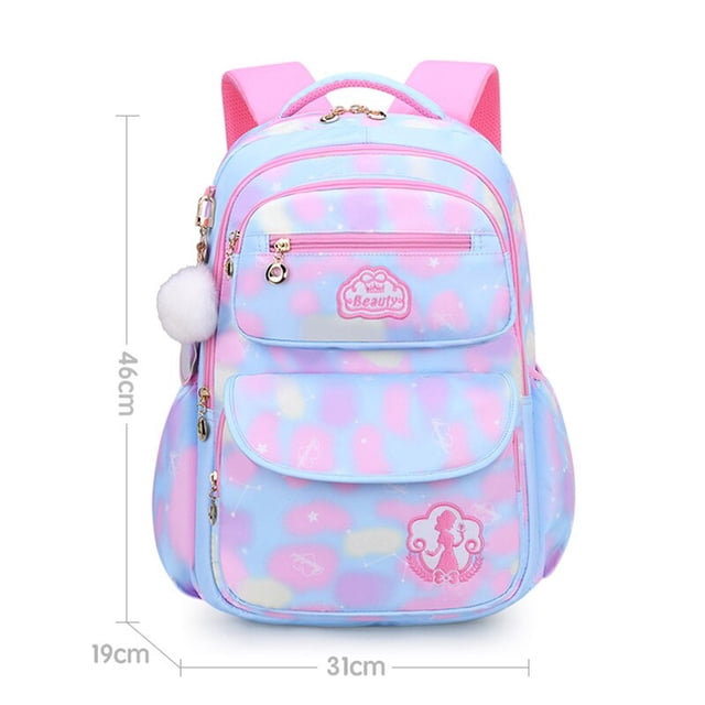 Mochilas escolares para niñas, Mochila escolar de escuela primaria, bolsa de libros para niños, Mochila escolar de princesa, Mochila Infantil, 2 unidades qym unisex