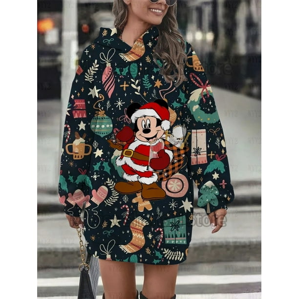 2024 nuevo vestido con capucha para mujer casual calle estilo minimalista vestido de cumpleaños de moda top sudaderas con capucha 3d y2k