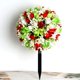 thumbnail image 4 of Arbusto de rosas artificiales con estaca para el suelo, adorno para porche o inauguración de casa. Estilo D, 4 of 9