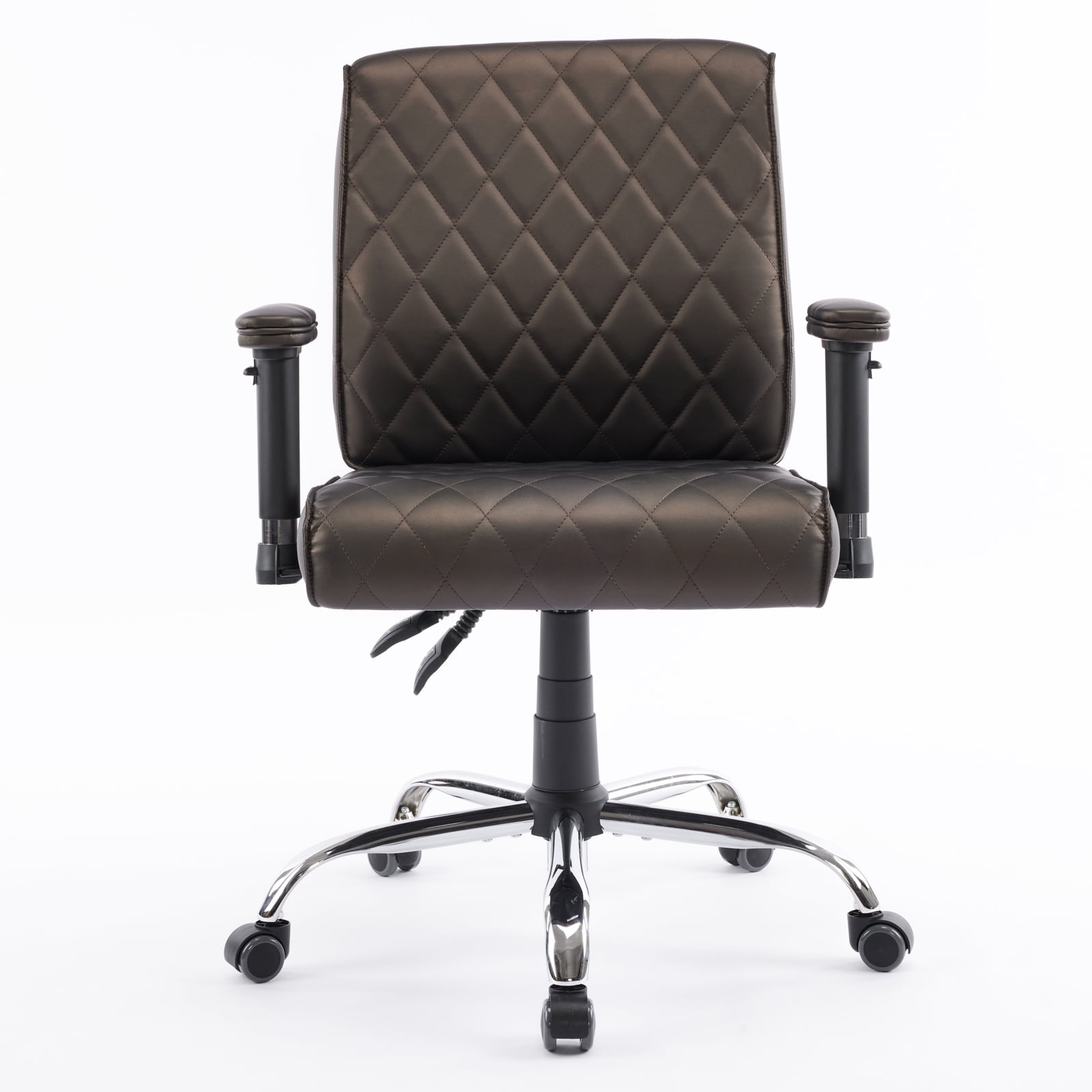 DELIA Stylish Comfortable Office Desk Chair, Customer Rolling Seat, Diamond Stitched, Adjustable Height Perfect for Office, Conference Room, Reception, Waiting Area, Coffee