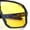 Carbon Fiber Print - Yellow, variant on Xloop Mens HD Night Driving Lens Oversized Shield Sport Plastic Sunglasses [Matte Black]