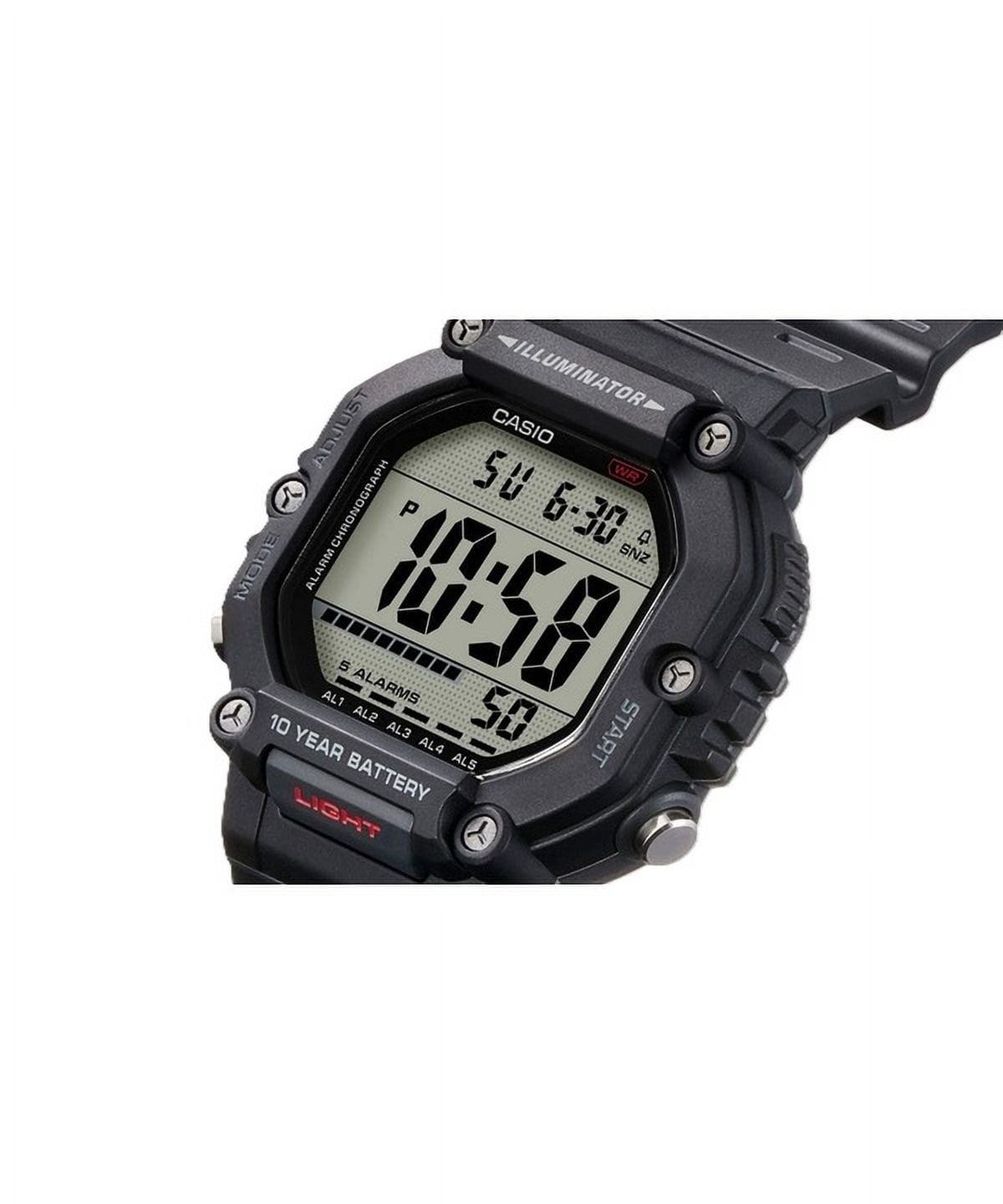 Casio Digital Resin Strap Quartz AE-1600H-1AV 100M Men's Watch