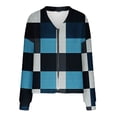 thumbnail image 5 of Chaqueta y abrigo informal de manga larga sin capucha para mujer, cárdigan cálido de moda con cremallera, chaqueta con cuello en V y manga larga, blusa para mujer, 5 of 5