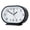 Black, variant on Oval Home Analog Alarm Clock Battery Operated for Office Living Room Bedroom Kitchen School Bedside Desk Multifunctional Alarm Clock