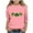 Pink2, variant on vdgthytj Kids St Patrick's Day 3/4 Sleeve T-Shirt Boys Girls Shamrock Crewneck Holiday Graphic Blouse Top