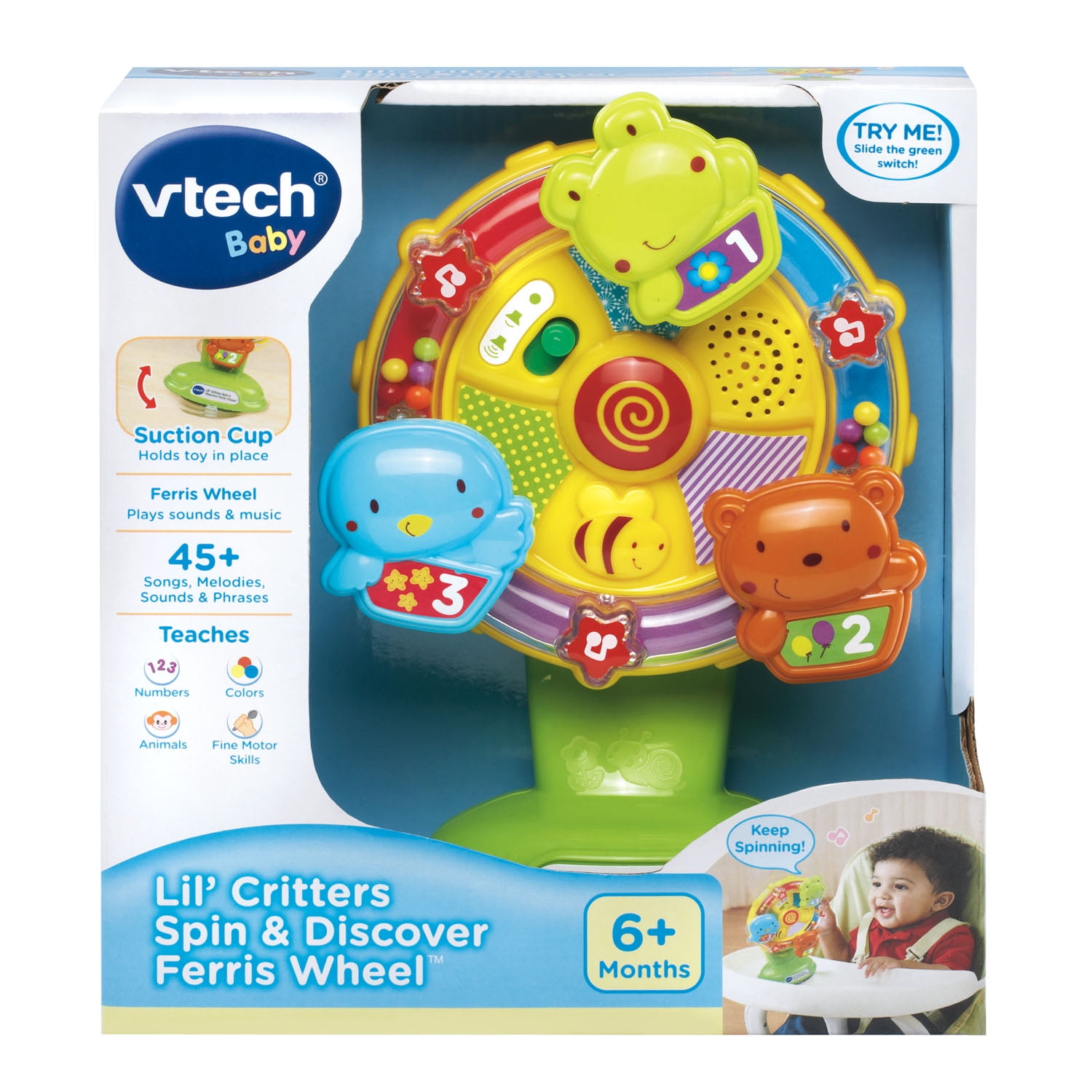 VTech Baby Lil' Critters Spin and Discover Ferris Wheel Toy For Kids 